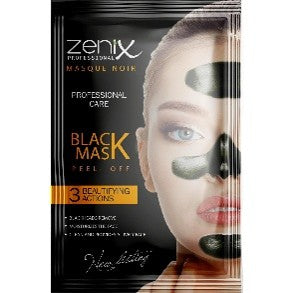 zenix peel off face mask black sachets