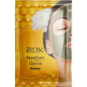 zenix clay face mask honey sachets