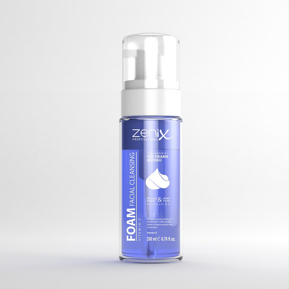 zenix face cleaning foam vitamin e 200 ml